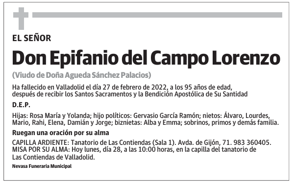 Don Epifanio del Campo Lorenzo