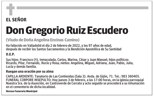 Don Gregorio Ruiz Escudero