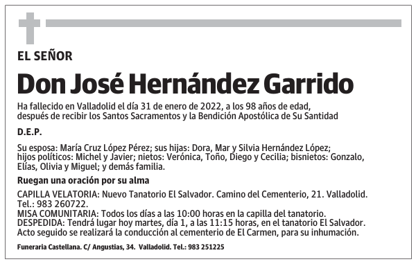 Don José Hernández Garrido