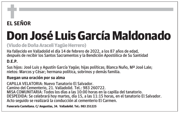 Don José Luis García Maldonado