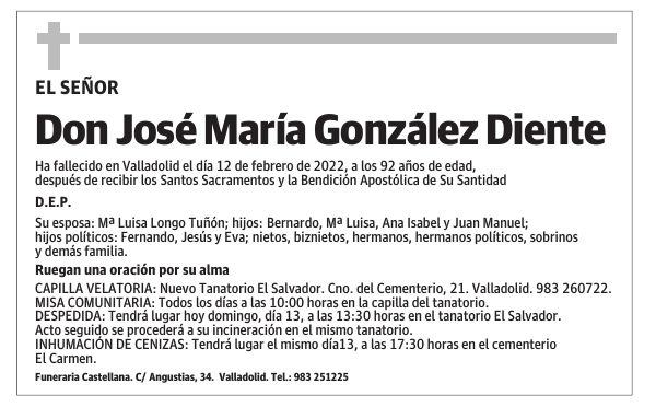 Don José María González Diente