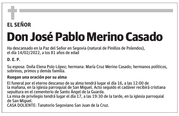Don José Pablo Merino Casado