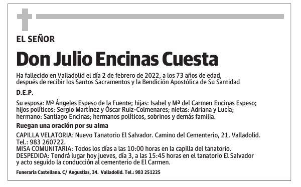 Don Julio Encinas Cuesta