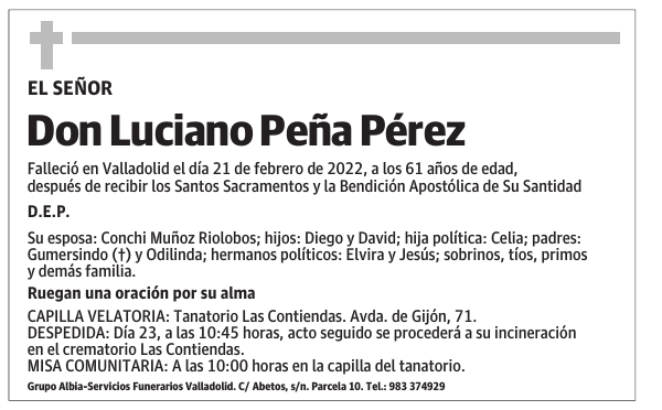 Don Luciano Peña Pérez