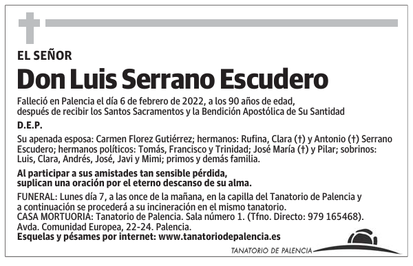 Don Luis Serrano Escudero