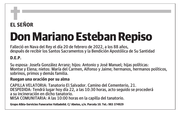 Don Mariano Esteban Repiso