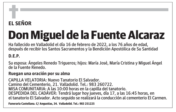 Don Miguel de la Fuente Alcaraz