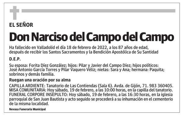Don Narciso del Campo del Campo