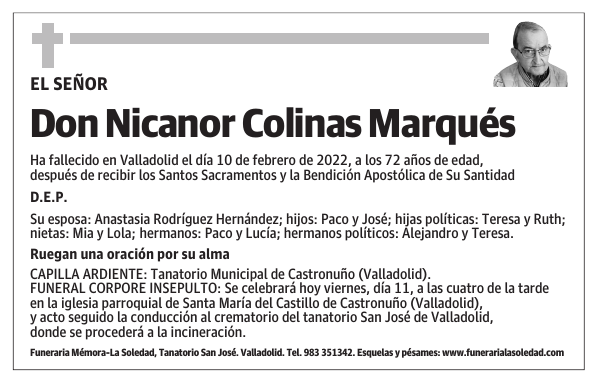 Don Nicanor Colinas Marqués