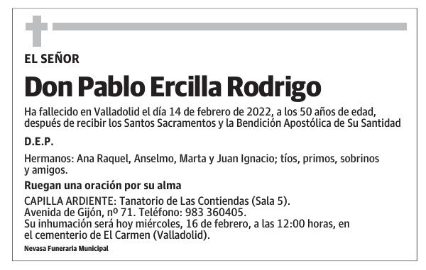 Don Pablo Ercilla Rodrigo
