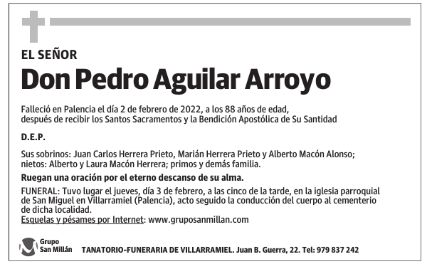 Don Pedro Aguilar Arroyo