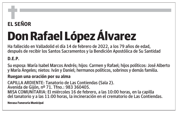 Don Rafael López Álvarez