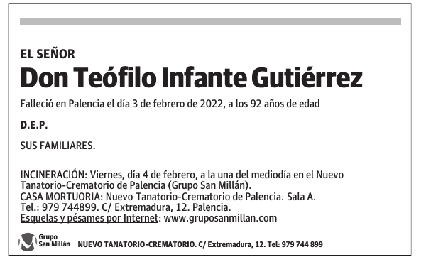 Don Teófilo Infante Gutiérrez