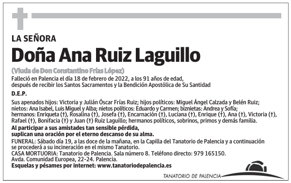 Doña Ana Ruiz Laguillo