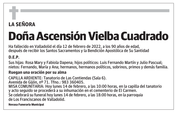 Doña Ascensión Vielba Cuadrado