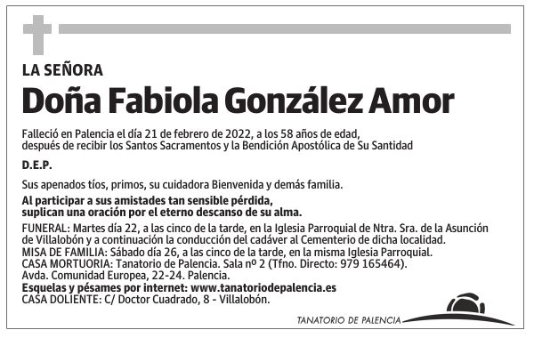 Doña Fabiola González Amor