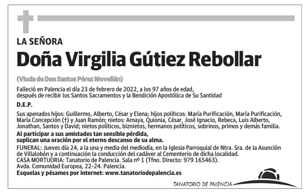 Doña Virgilia Gútiez Rebollar