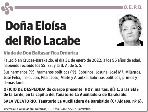 Eloísa del Río Lacabe