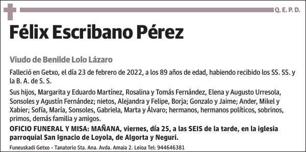 Félix Escribano Pérez