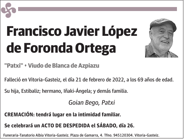 Francisco Javier López de Foronda Ortega