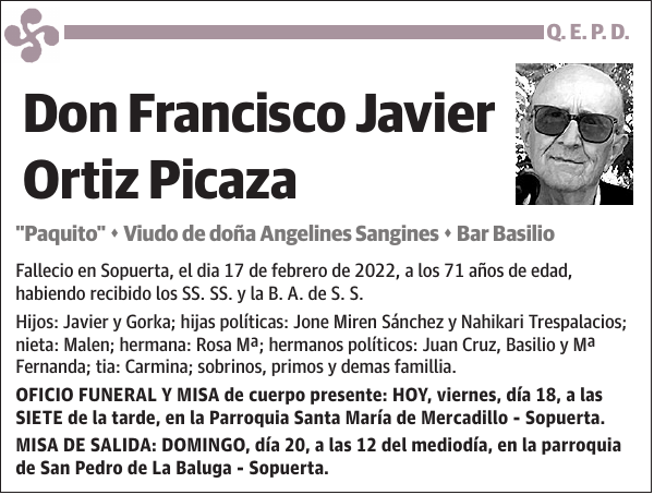 Francisco Javier Ortiz Picaza