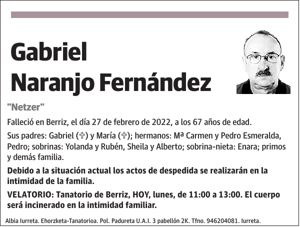 Gabriel Naranjo Fernández