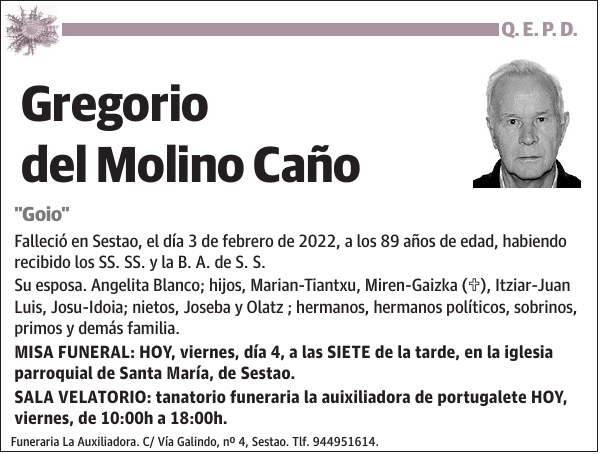 Gregorio del Molino Caño