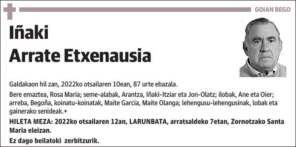 Iñaki Arrate Etxenausia