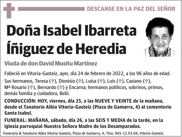 Isabel Ibarreta Íñiguez de Heredia