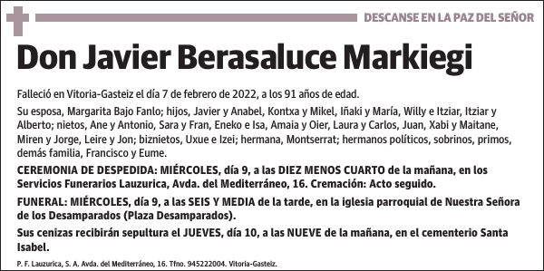 Javier Berasaluce Markiegi