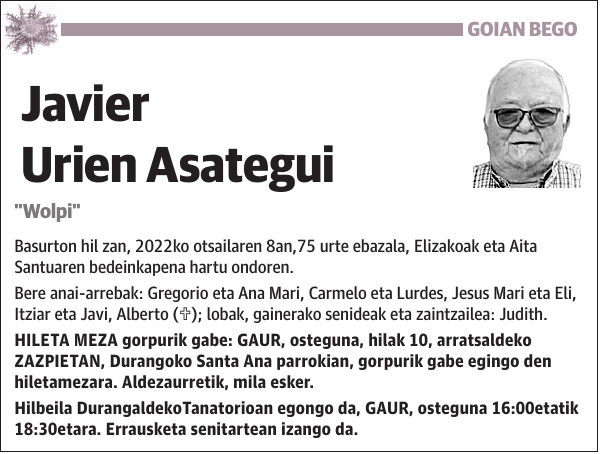 Javier Urien Asategui