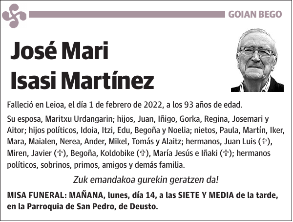 José Mari Isasi Martínez
