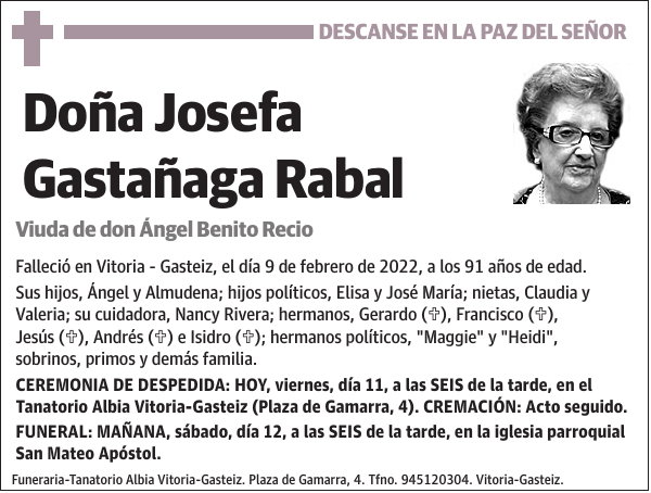 Josefa Gastañaga Rabal