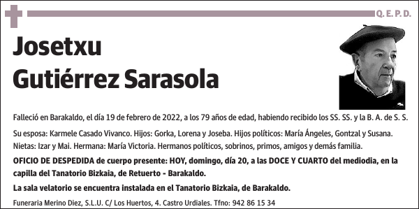 Josetxu Gutiérrez Sarasola