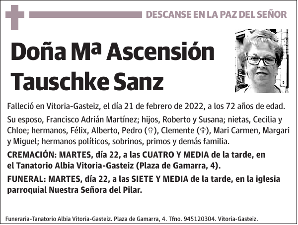 Mª Ascensión Tauschke Sanz