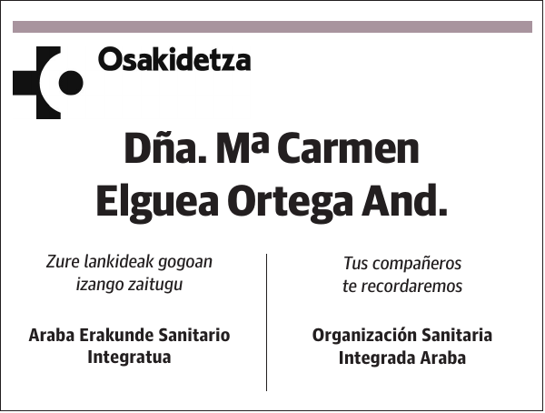 Mª Carmen Elguea Ortega