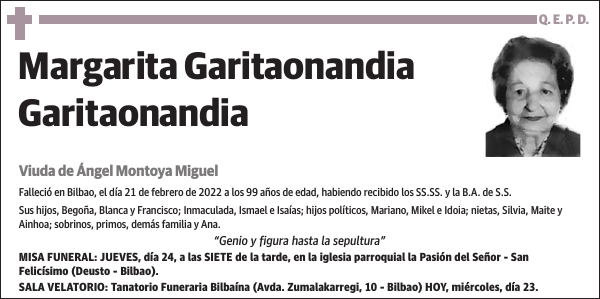 Margarita Garitaonandia Garitaonandia
