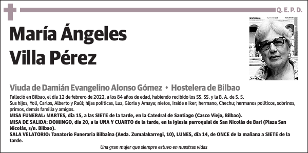 María Ángeles Villa Pérez