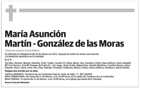 María Asunción Martín - González de las Moras