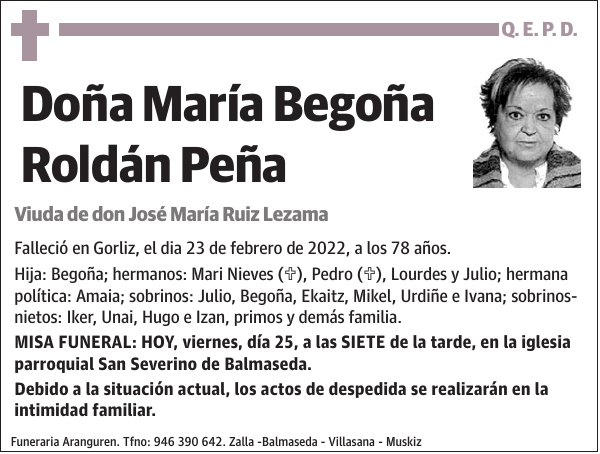 María Begoña Roldán Peña