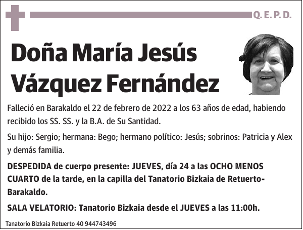 María Jesús Vázquez Fernández