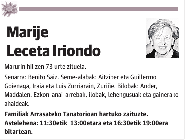 Marije Leceta Iriondo Marurin