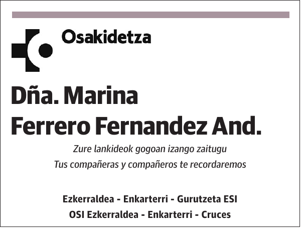 Marina Ferrero Fernandez