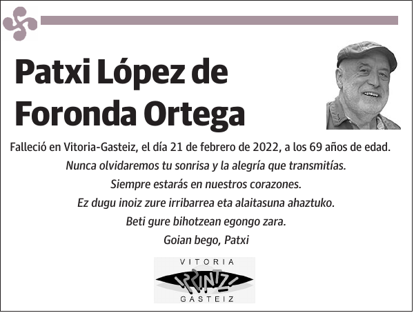 Patxi López de Foronda Ortega