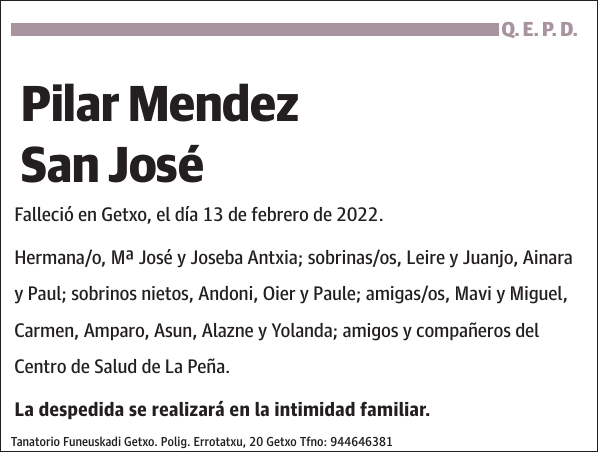 Pilar Mendez San José