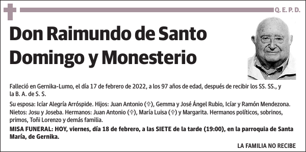 Raimundo de Santo Domingo y Monesterio
