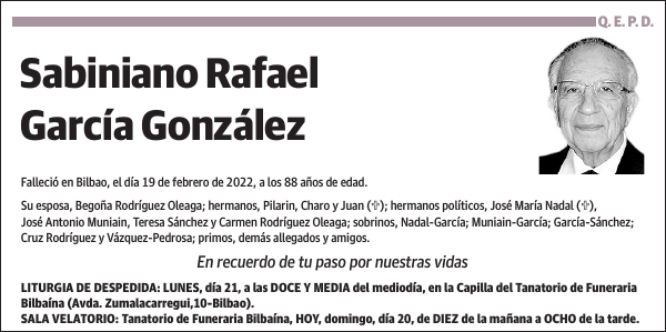 Sabiniano Rafael García González