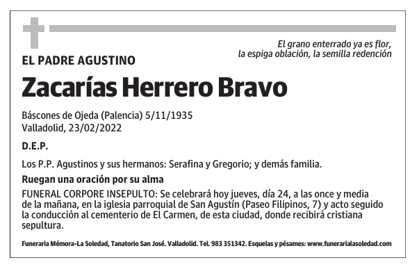 Zacarías Herrero Bravo