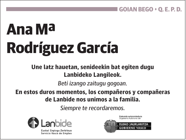 Ana Mª Rodríguez García