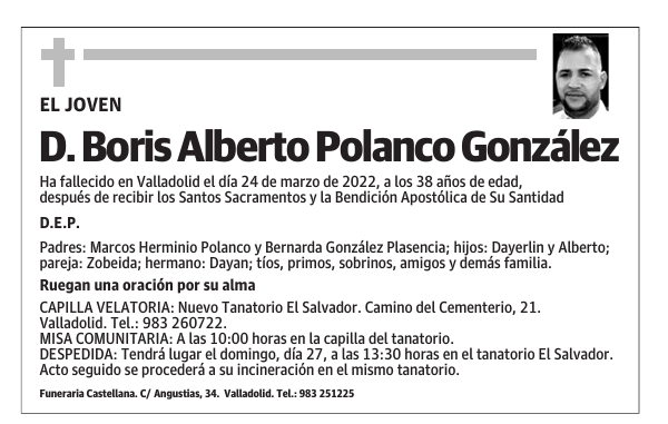 D. Boris Alberto Polanco González